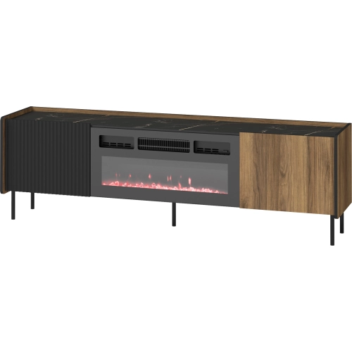 RTV 180 PRESTIGO P17 Orzech Warmia / San Sebastian / Czarny Mat